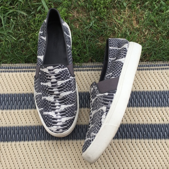 vince snakeskin sneakers
